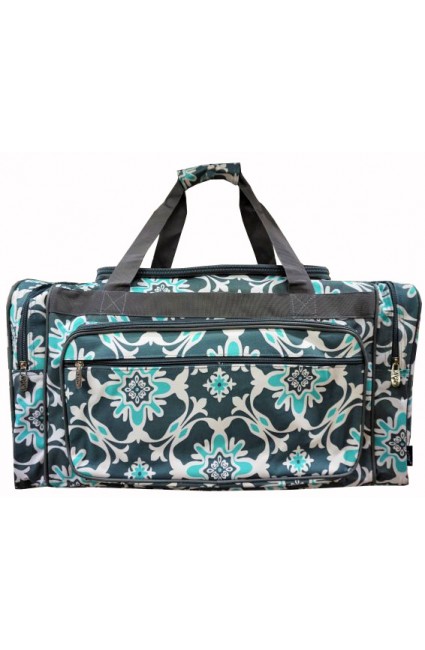 Printed Duffle Bag-BLO423/GRAY